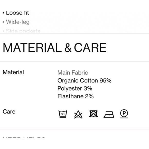 BAUM UND PFERDGARTEN Women Noiella Trousers Pants Blue Depths Wide Leg Jeans 42 - Picture 8 of 10